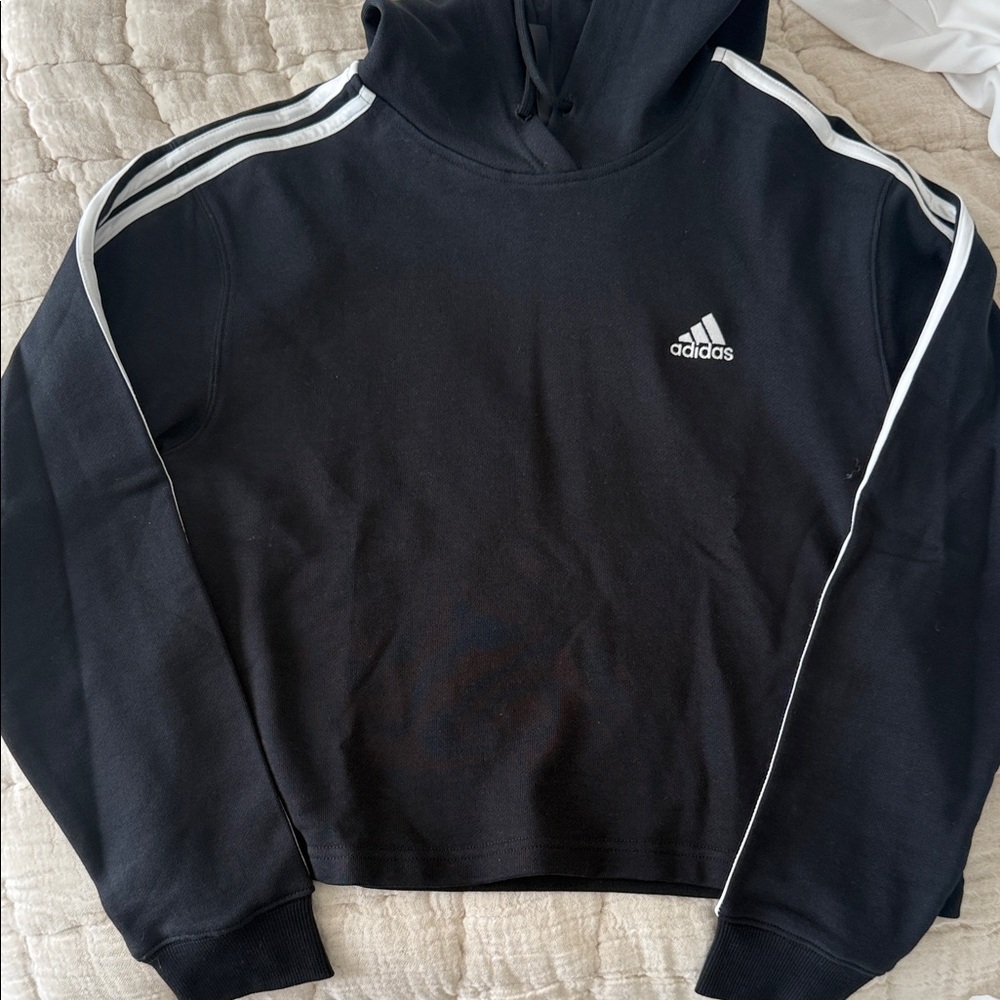 Adidas Black Pullover with White Accents